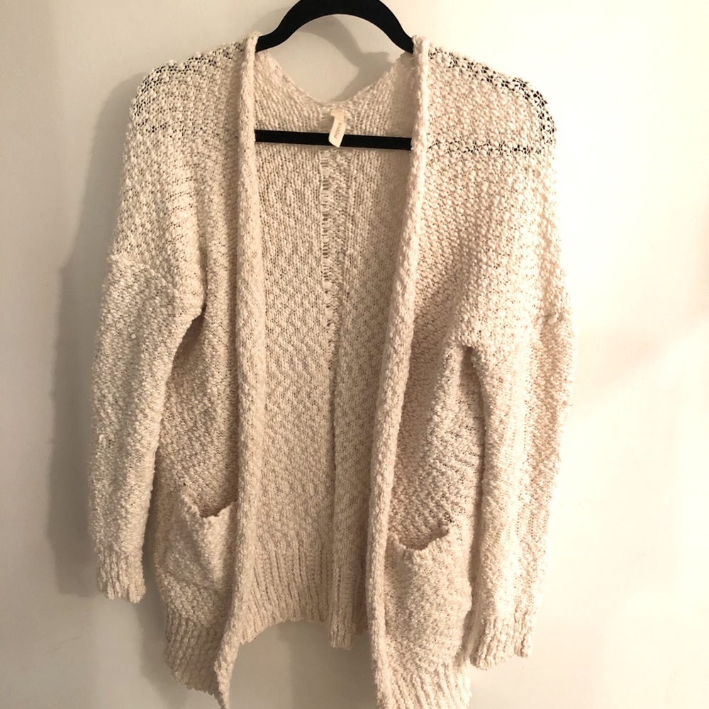 Cream cardigan